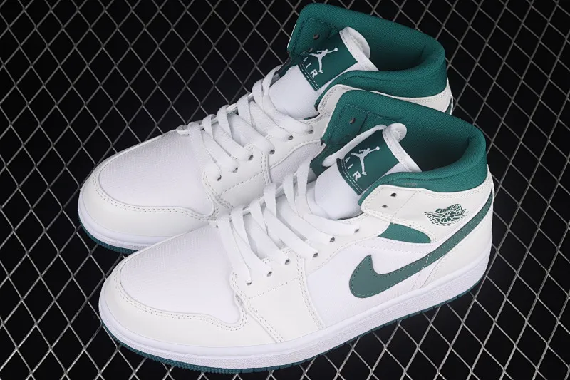 All categories Air Jordan Jordan series basketball shoes Air Jordan 1 Mid Differentiated versions Air Jordan 1 Mid "Mystic Green" AJ1 Joe 1 Mystic Green mid-top basketball shoes CD6859-103